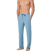 Novila Herren Pyjamahose blau Modal unifarben von Novila