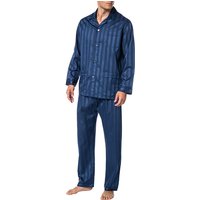 Novila Herren Pyjama blau Baumwolle & Mix Gestreift von Novila