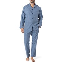 Novila Herren Pyjama blau Flanelle Gemustert Novila Herren Pyjama blau Flanelle Gemustert von Novila