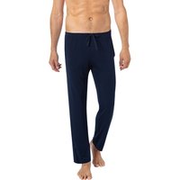 Novila Herren Pyjamahose blau Modal unifarben von Novila