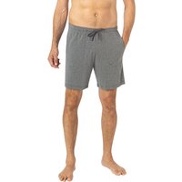 Novila Herren Pyjamashorts grau Modal unifarben von Novila