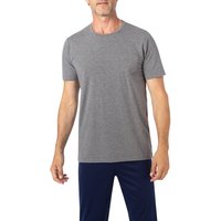 Novila Herren Pyjamashirt grau Modal unifarben von Novila
