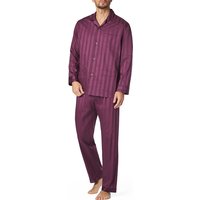 Novila Herren Pyjama rot Baumwolle gestreift von Novila