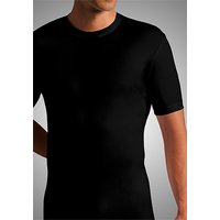 Novila Herren T-Shirt schwarz Baumwolle unifarben von Novila