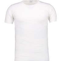 Novila Herren T-Shirt weiß Baumwolle & Mix unifarben von Novila