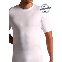 Novila Herren T-Shirt weiß Baumwolle unifarben von Novila