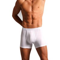 Novila Herren Trunk weiß Baumwolle unifarben von Novila