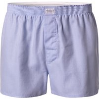 Novila Herren Boxershorts blau Reine Baumwolle unifarben von Novila