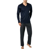 Novila Herren Pyjama gemustert von Novila