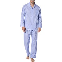 Novila Herren Pyjama blau Baumwolle & Mix unifarben von Novila