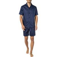 Novila Herren Pyjama blau Baumwolle Gestreift von Novila