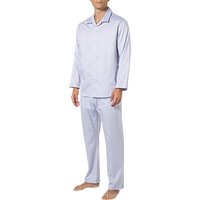 Novila Herren Pyjama blau Baumwolle & Mix unifarben von Novila