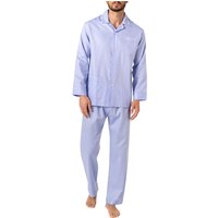 Novila Herren Pyjama blau Baumwolle & Mix unifarben von Novila