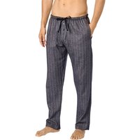 Novila Herren Pyjamahose blau Flanell Gemustert von Novila