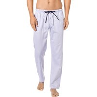 Novila Herren Pyjamahose blau Baumwolle unifarben von Novila