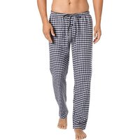 Novila Herren Pyjamahose blau Flanell Kariert von Novila