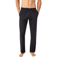 Novila Herren Pyjamahose blau Jersey-Baumwolle unifarben von Novila