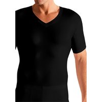 Novila Herren T-Shirt schwarz Baumwolle unifarben von Novila