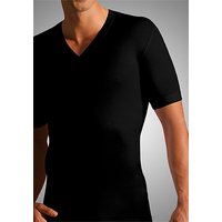 Novila Herren T-Shirt schwarz Baumwolle unifarben von Novila