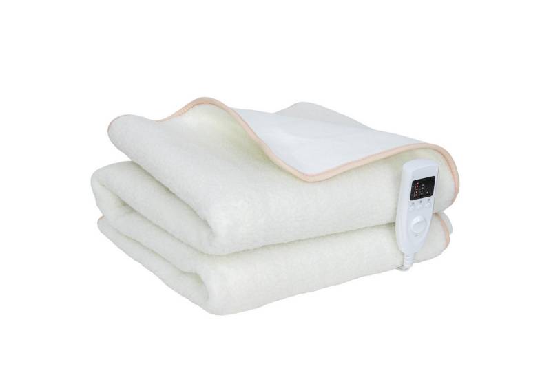 Novzep Heizdecke Heizdecke mit Dualzonensteuerung 160 x 140 cm maschinenwaschbar, mit 5 Heizstufen, 10 Stunden Timer, Überhitzungsschutz von Novzep