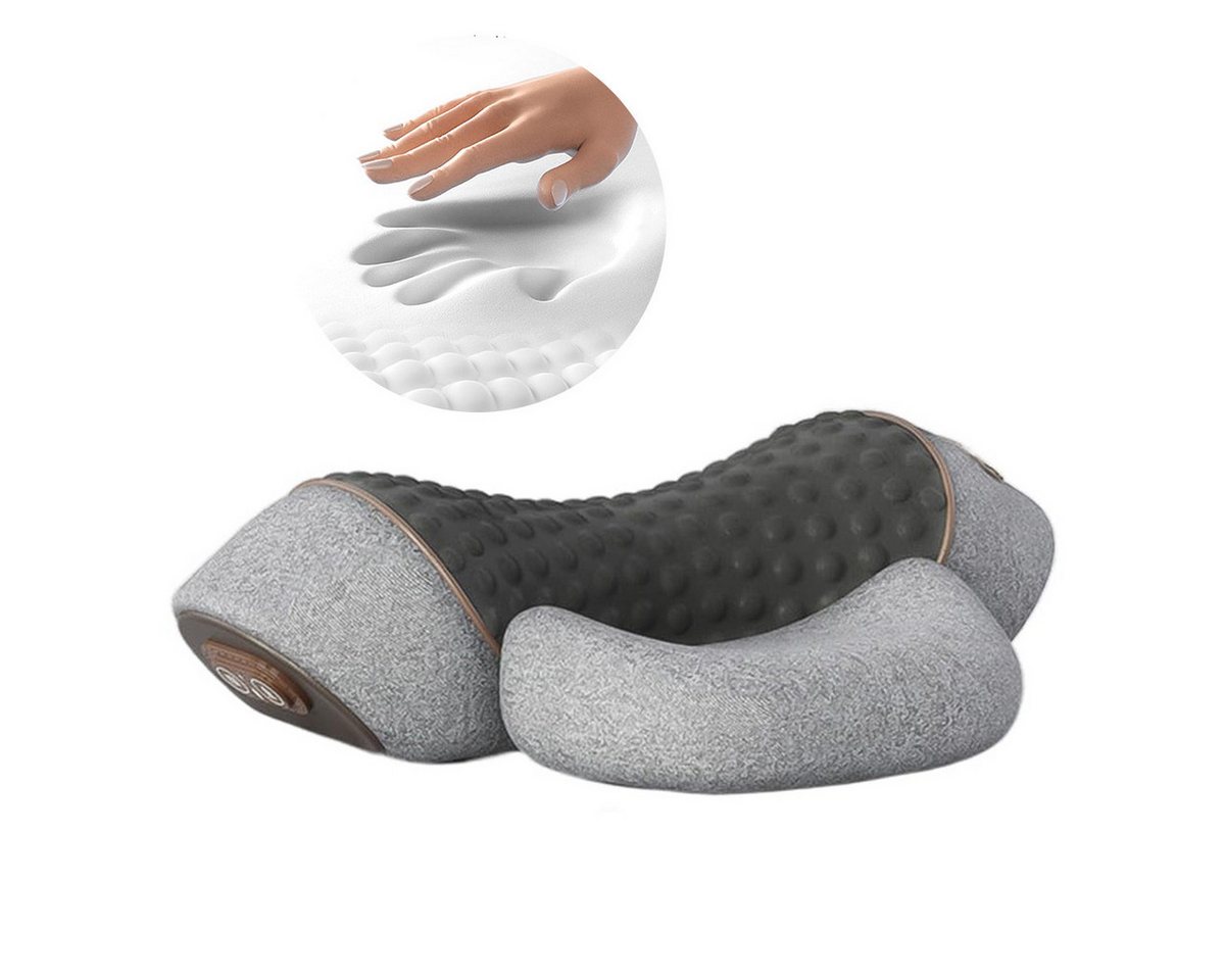 Novzep Nacken-Massagegerät Elektrisches Nackenmassagegerät, Heben&Senken Nackenkissen Kopfkissen, 1-tlg., Kopfkissen mit Vibrationsmassage, Wärmefunktion, 41x27.8cm von Novzep