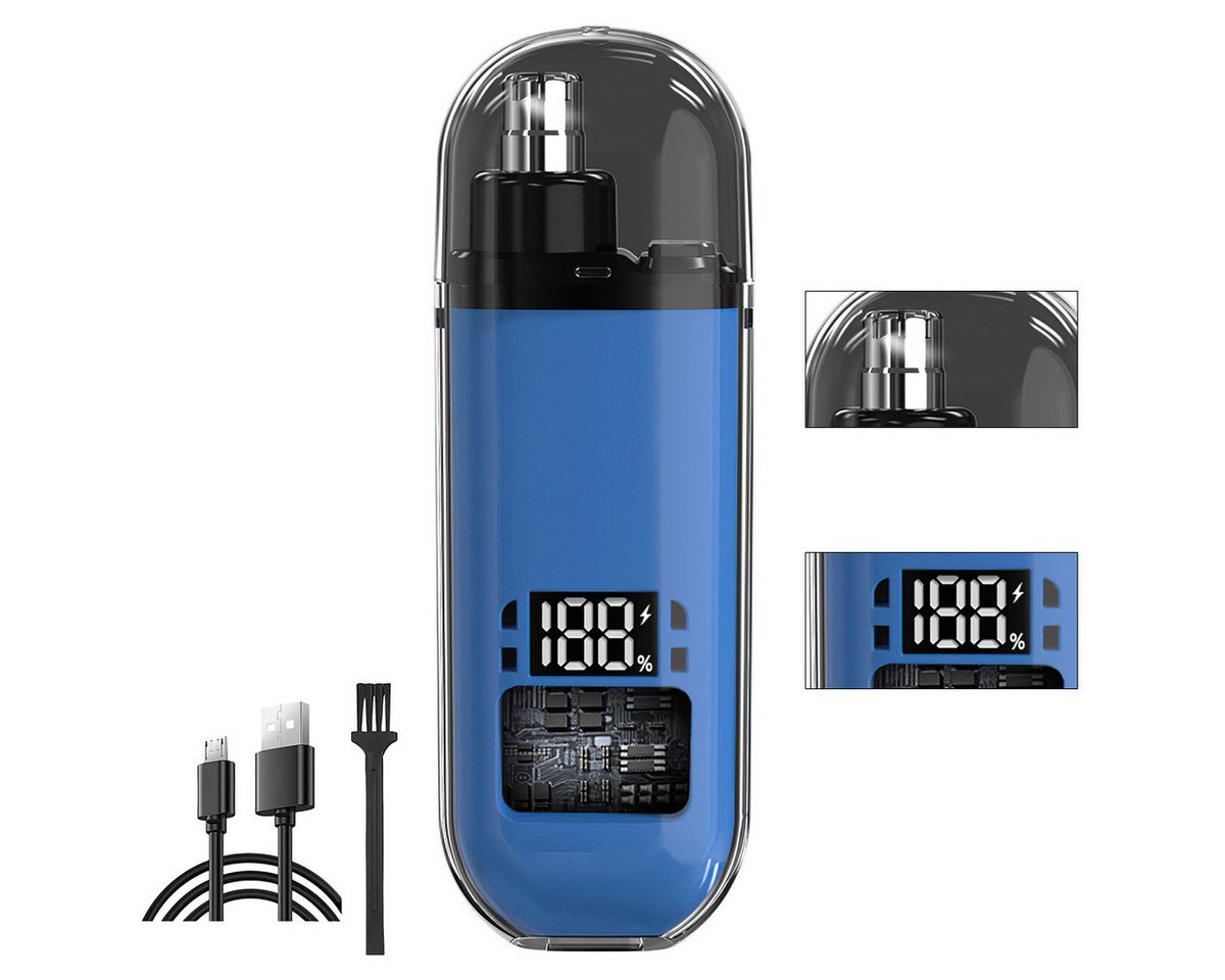 Novzep Nasenhaartrimmer Nasenhaartrimmer mit 9-Loch-Design, USB-C Schnellladung, waschbar von Novzep