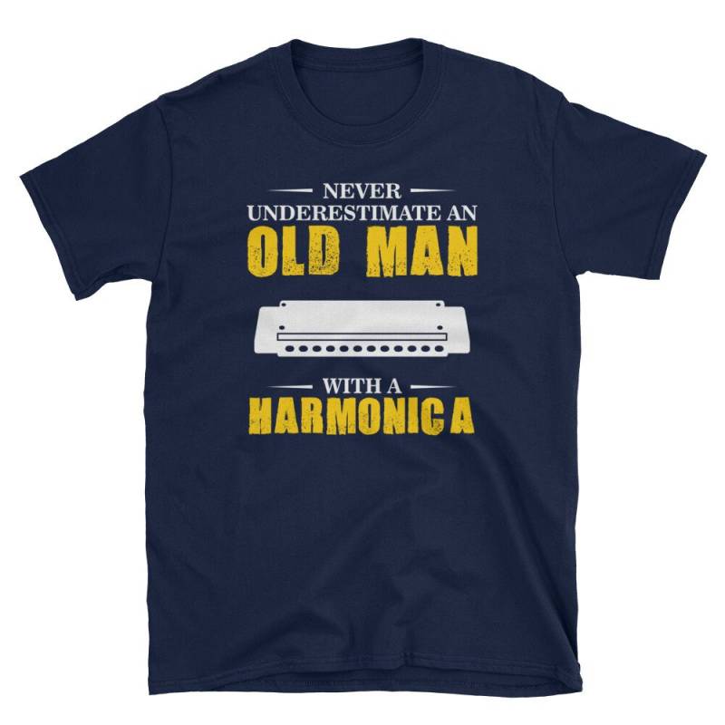 Ein Alter Mann Mit Einem Harmonika Musiker T-Shirt Ein Tolles Geschenk-T von NowBubble