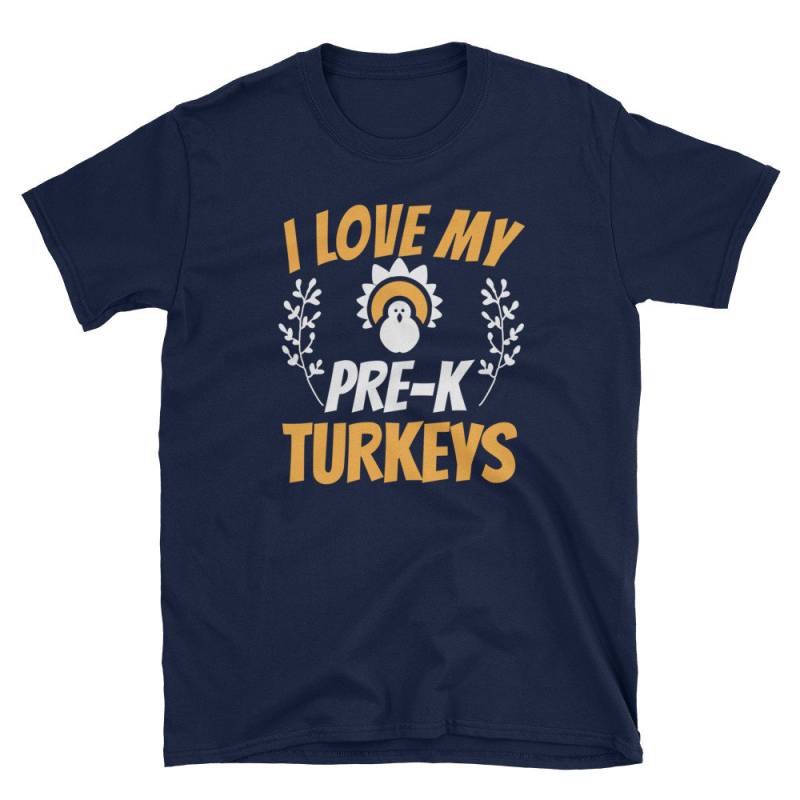 I Love My Pre-K Turkeys Lehrer Thanksgiving T-Shirt Eine Einstige Geschenkidee von NowBubble