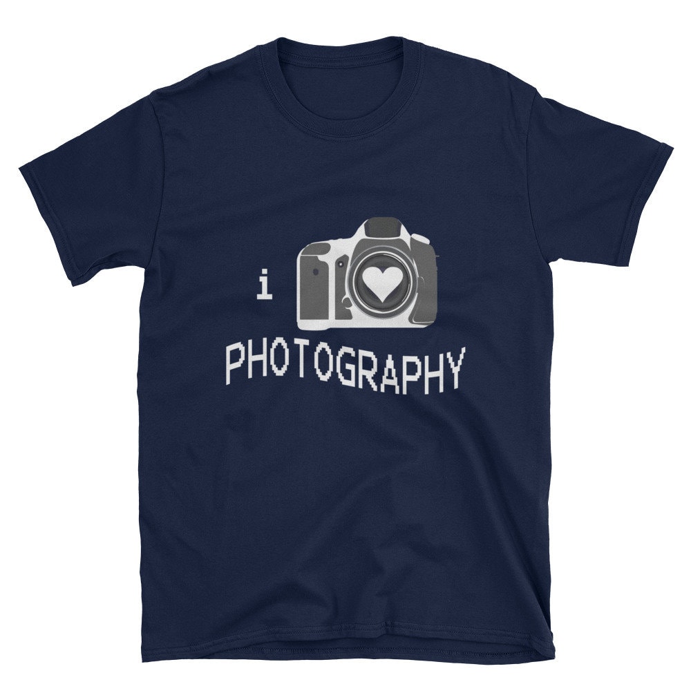 Ich Herz Liebe Fotografie Kamera Fotograf Geschenk T-Shirt von NowBubble