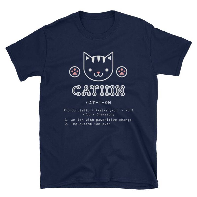 Süße Wissenschaft Katze T-Shirt Kation Chemie Pawsitive Element von NowBubble