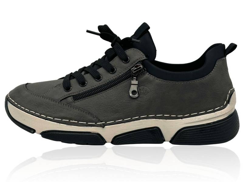 Nowaland Bequeme Damen Freizeitschuhe mit Zierreißverschluss und Schnürung Slipper Komfortschuhe mit flexiblem Laufsohlen-Design von Nowaland