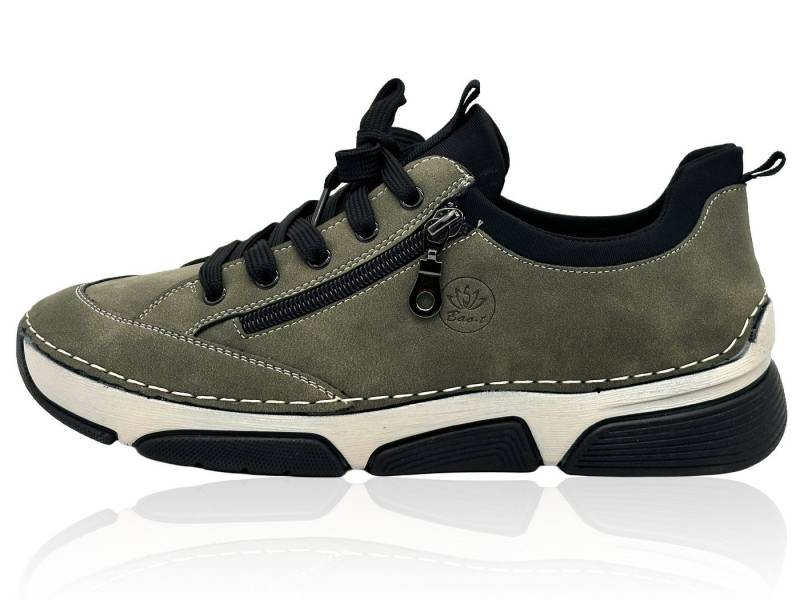 Nowaland Bequeme Damen Freizeitschuhe mit Zierreißverschluss und Schnürung Slipper Komfortschuhe mit flexiblem Laufsohlen-Design von Nowaland