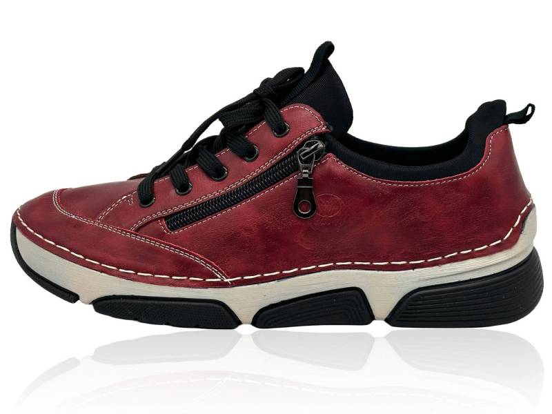 Nowaland Bequeme Damen Freizeitschuhe mit Zierreißverschluss und Schnürung Slipper Komfortschuhe mit flexiblem Laufsohlen-Design von Nowaland