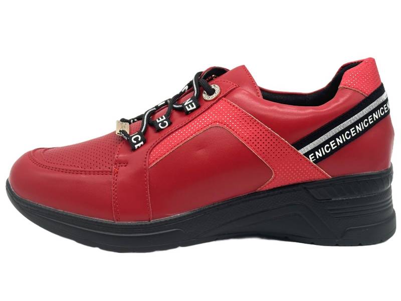 Nowaland Damen Freizeitschuhe Leichter Plateau-Schuh Sneaker Leicht, Pflegeleicht, Komfortabel von Nowaland