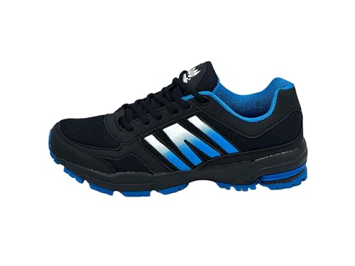 Nowaland Damen Herren Straßenschuhe Sportschuhe atmungsaktive Laufschuhe Turnschuhe Runners (Navy-Königsblau,39) von Nowaland