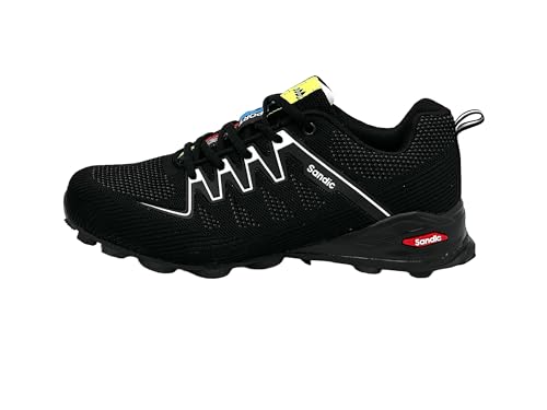 Nowaland Damen Herren Wanderschuhe Bequeme Trail Running Trekkingschuhe Laufschuhe Freizeit Schuhe (Schwarz-Weiß,43) von Nowaland