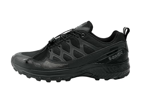 Nowaland Damen Herren Wanderschuhe atmungsaktive Trail Running Trekkingschuhe(Schwarz, 46) von Nowaland