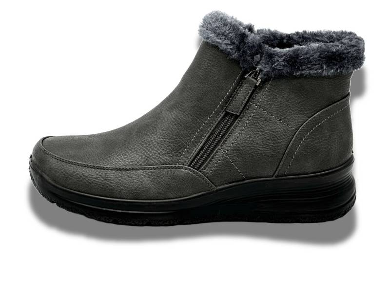 Nowaland Damen Warm Gefütterte Winter-Stiefeletten mit Reißverschluss Winterboots Weiches Innenfutter, leichtes Tragegefühl, praktische Reißverschlüsse von Nowaland
