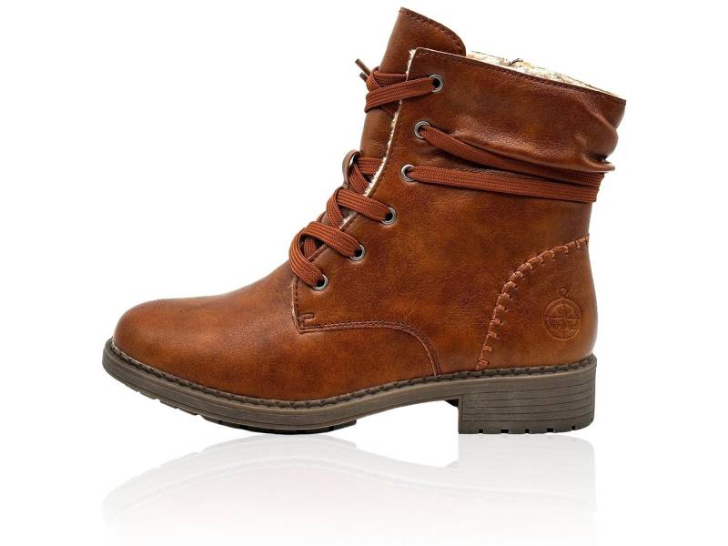 Nowaland Damen Winterstiefeletten mit Warmfutter Winterstiefelette Gefütterte Kunstleder-Stiefeletten mit seitlichem Reißverschluss Nowaland Damen Winterstiefeletten mit Warmfutter Winterstiefelette Gefütterte Kunstleder-Stiefeletten mit seitlichem Reißverschluss von Nowaland