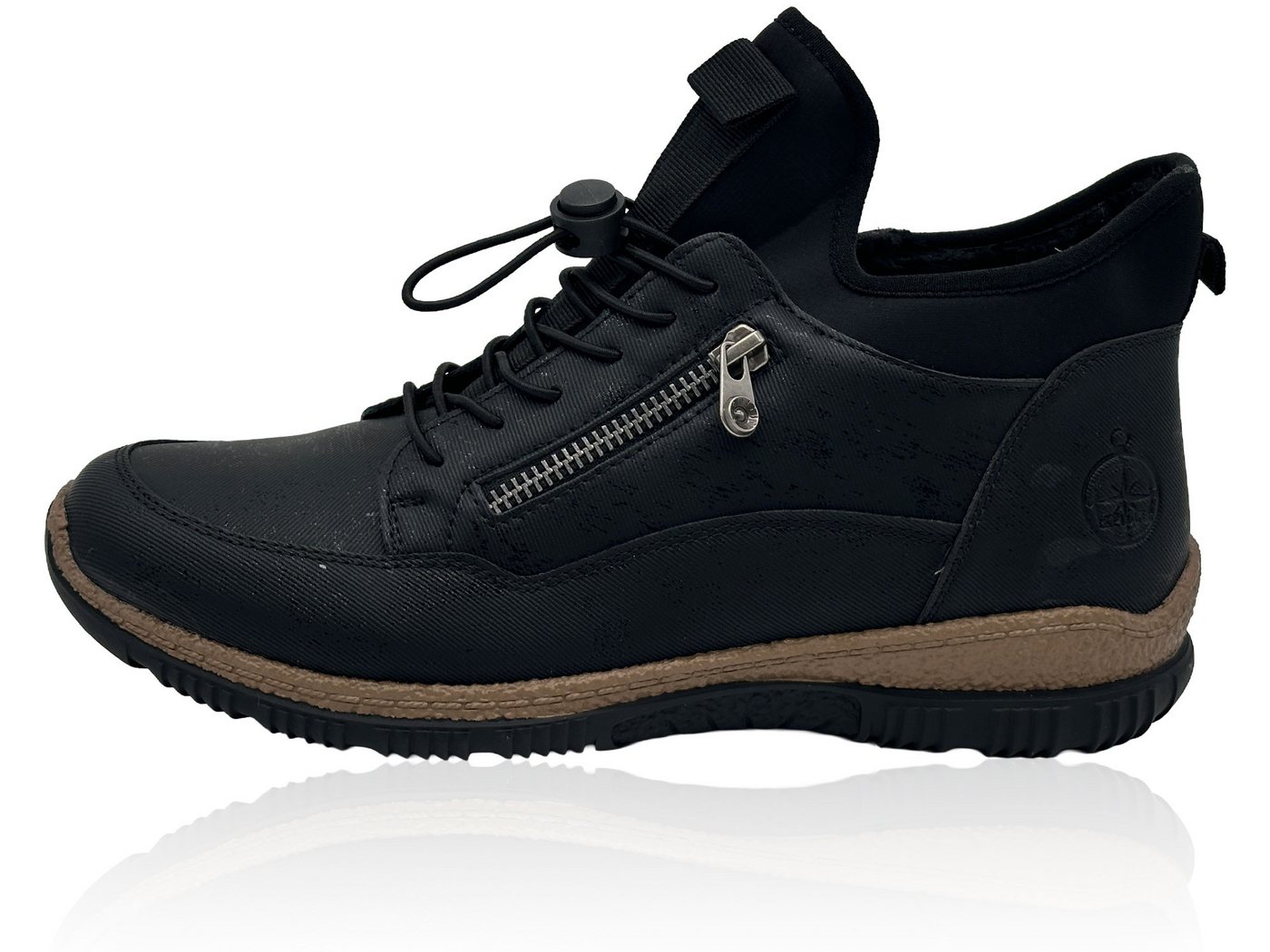 Nowaland Damen Winterstiefeletten mit Warmfutter und Profilsohle Winterstiefelette Modische Stiefeletten im sportlichen Look mit warmem Kunstfellfutter von Nowaland