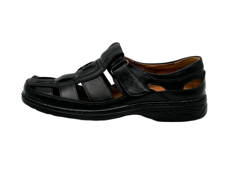 Nowaland Herren Sommerschuhe mit Klettverschluss – Bequem & Atmungsaktiv Sandale Luftige Verarbeitung, Pflegeleichtes Material von Nowaland