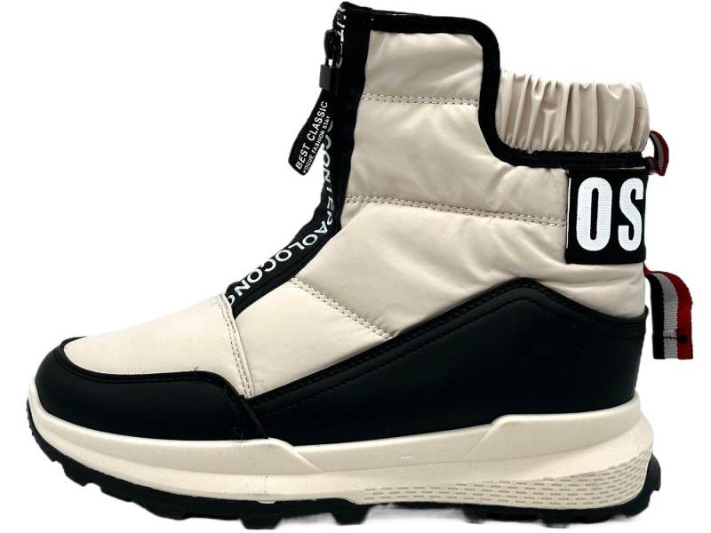 Nowaland Warme Damen Winterstiefeletten mit Reißverschluss Winterstiefelette Kunstfell-Futter und elastischer Schaft für optimalen Komfort von Nowaland