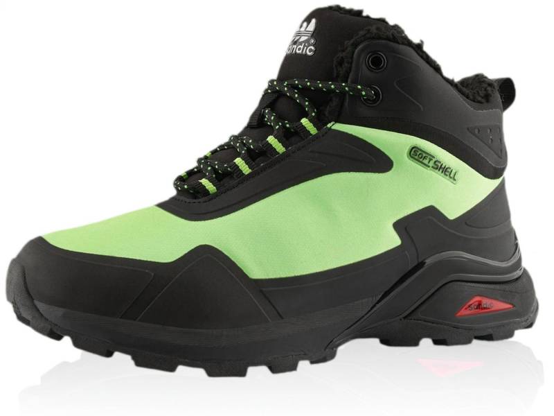 Nowaland gefütterte Trekkingschuhe Outdoorschuhe Wanderstiefel Isolierende Innenfütterung, Softshell-Obermaterial von Nowaland