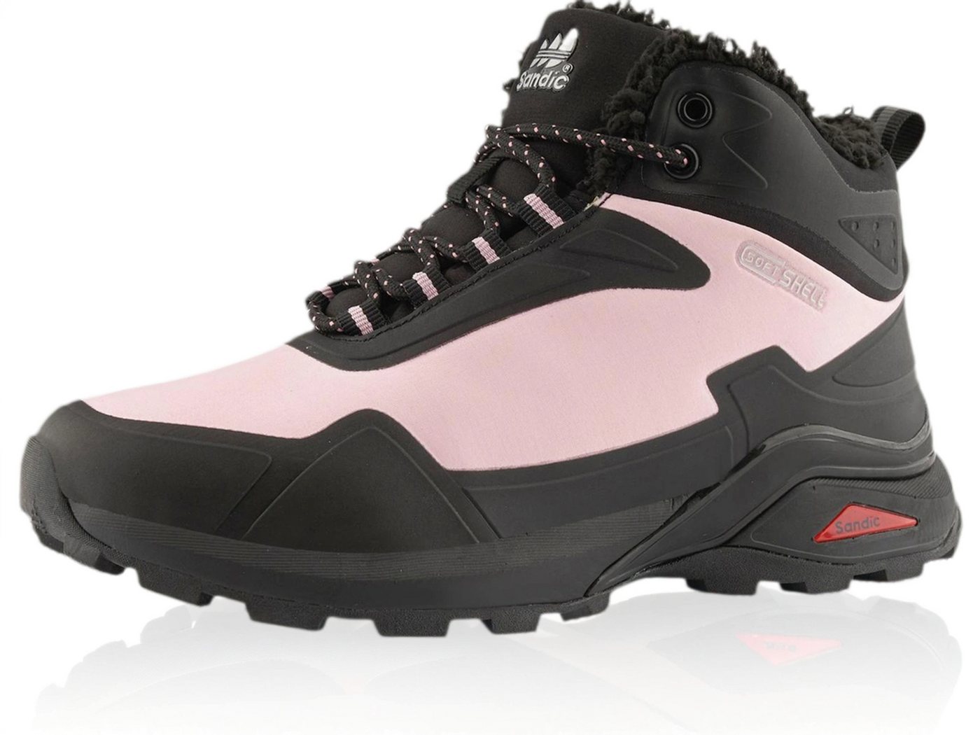 Nowaland gefütterte Trekkingschuhe Outdoorschuhe Wanderstiefel Isolierende Innenfütterung, Softshell-Obermaterial von Nowaland