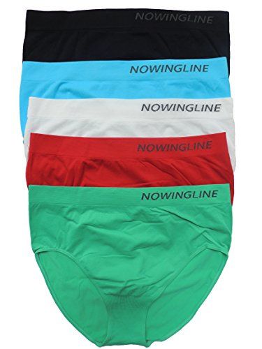 Nowingline 5 Stück Damen Slips Größe 38-64 (42) von Nowingline