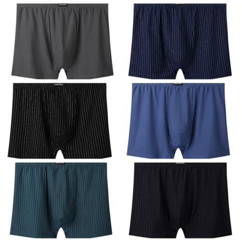 Nowingline 6er Pack Herren Übergröße Boxershorts ab Größe 4XL-7XL von Nowingline