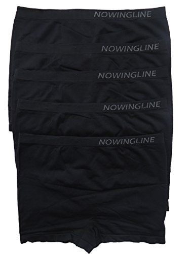 Nowingline Schwarze Panties 5er Pack Größe 38-64 (46) von Nowingline