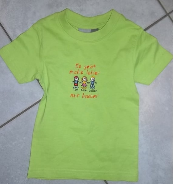 Kurzarm T-Shirt Mit Lustiger Bestickung von Nowodesign