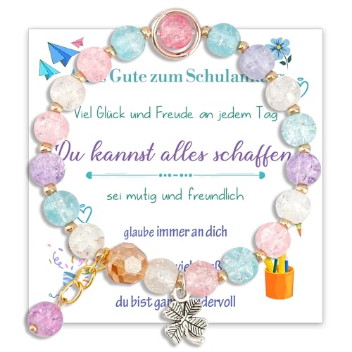 Nsetriu Geschenke Zur Einschulung Geschenk Schulanfang Geschenke Für Mädchen Geschenke Zum Schulbeginn Sinnvolle Einschulungsgeschenke Mädchen Armbänder Ausbildungsbeginn Geschenk Einschulung Mädchen von Nsetriu