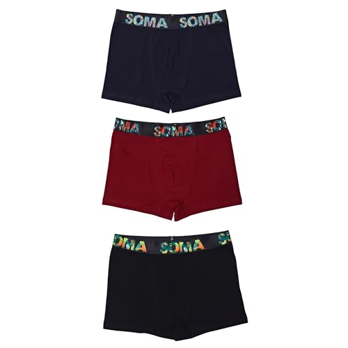 3-teilige Herren-Boxershorts | Baumwolle, Gemusterter Elastischer Boxer Shorts | Herrenunterwäsche in Größe XL | Männer Unterhose Trunks Baumwolle Unterwäsche | Unterhose ohne Einschnitt Gummibund von Ntelioglou